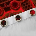 thumbnail image 4 of Homewish Cartoon Game Console Black Out Curtains for Teens, Neon Gamepad Curtains Pack of 2 (42x63 Each), Red Futuristic Honeycomb Bedroom Curtains, Window Curtains Bedroom Decor, 4 of 6