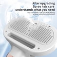 thumbnail image 4 of Ceimmolca 5 In 1 600W Rechargeable Pet Grooming Hair Dryer Brush Portable Steam Spray Cat Comb Self Cleaning Cat Grooming Brush Massage With Release Button For Dogs/Cats Ideal Fo, Silver, 4 of 9
