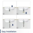 thumbnail image 5 of DeerValley DV-1D801 Bathroom Sink Drain Pop-Up Drain with Porcelain Ceramic Top Cap for Bathroom Sink without Overflow Gloss White, 5 of 8