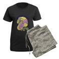 thumbnail image 5 of CafePress - Mardi Gras Flamingo Pajamas - Women's Short Sleeve Print T-Shirt and Pants Dark Cotton Pajama Set, 5 of 7