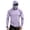Light Purple, variant on Men's Sunscreen Compression Hoodie with Integrated Mask Slim Fit Long Sleeve Shirts Men Rash Guard Performance Fishing Hiking Shirt with Thumb Holes