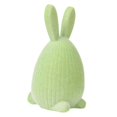 thumbnail image 1 of Figura de conejo de Pascua flocado, estatua de Pascua, durabilidad, decoración navideña, artesanía, adorno de escritorio, lindo para estante de oficin Verde, 1 of 9