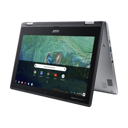 Acer - Spin 11 2-in-1 11.6" Touch-Screen Chromebook - Intel Celeron - 4GB Memory - 32GB eMMC Flash Memory - Sparkly Silver