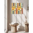 thumbnail image 3 of Mid-Century Modern Canvas Wall Art, Art Geometric Abstract Yellow Orange Framed Wall Decor Modern Artwork Prints Painting for Living Room, Bedroom, Kitchen & Cafe Decor 16x16 Inch, 3 of 9