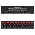 thumbnail image 3 of LYNEPAUAIO 4 In 2 Out Audio Switcher Audio Signal Selector Distributor Splitter Box with Banana Jacks Independent Control Switch for Home Stereo System, 3 of 7