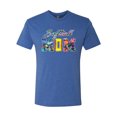 thumbnail image 2 of Wild Bobby, Colorful Softball Mom, Mother's Day, Men Premium Tri Blend T-Shirt, Vintage Royal, X-Large, 2 of 3