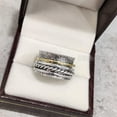thumbnail image 4 of NEW Spinner Band, Meditation Ring, 925 Sterling Silver Ring, Spinning Thumb Ring, Two Tone Ring, Fidget Ring, Handmade Jewelry, Christmas Oxidized, Womans Band Ring, Anxiety Ring, Mans Band Gifts, 4 of 6