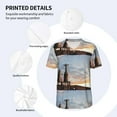 thumbnail image 5 of Fotbe Elephant Giraffe Baseball Jersey Shirt for Men and Women, Casual Short Sleeves Button Down T-Shirt-Small, 5 of 9