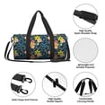 thumbnail image 6 of Bingfone Blue Floral Print Gym Duffle Backpack for Men Women,Travel Weekender Carry-On Bags with Detachable Back Pack Straps for Traveling Overnight Climb Sports, 6 of 8