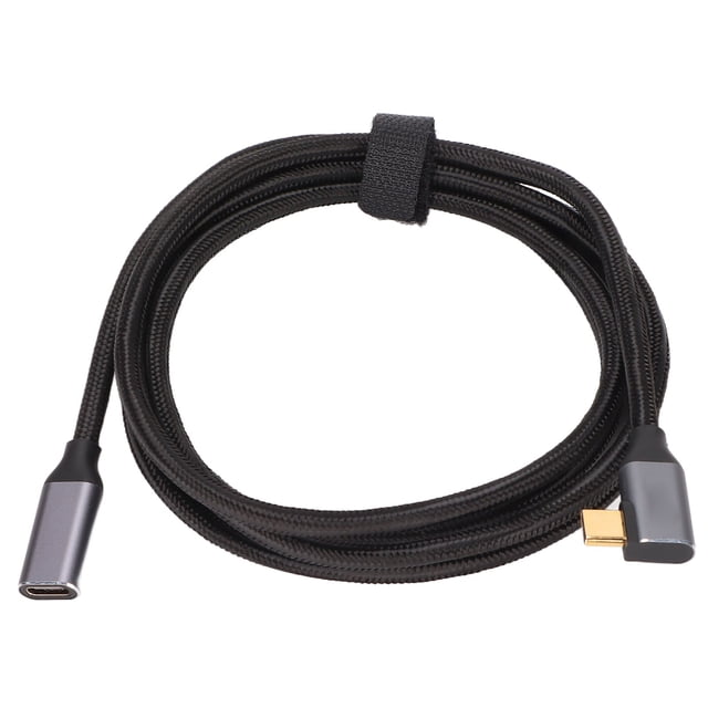 10Gbps Type C Extender Cord, 4K Resolution Right Angle 10Gbps Type C Extension Cord For Game Consoles For Mobile Phones For Tablets
