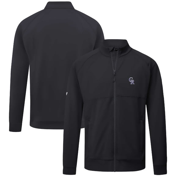 Men's Levelwear Black Colorado Rockies Form Insignia Full-Zip Jacket