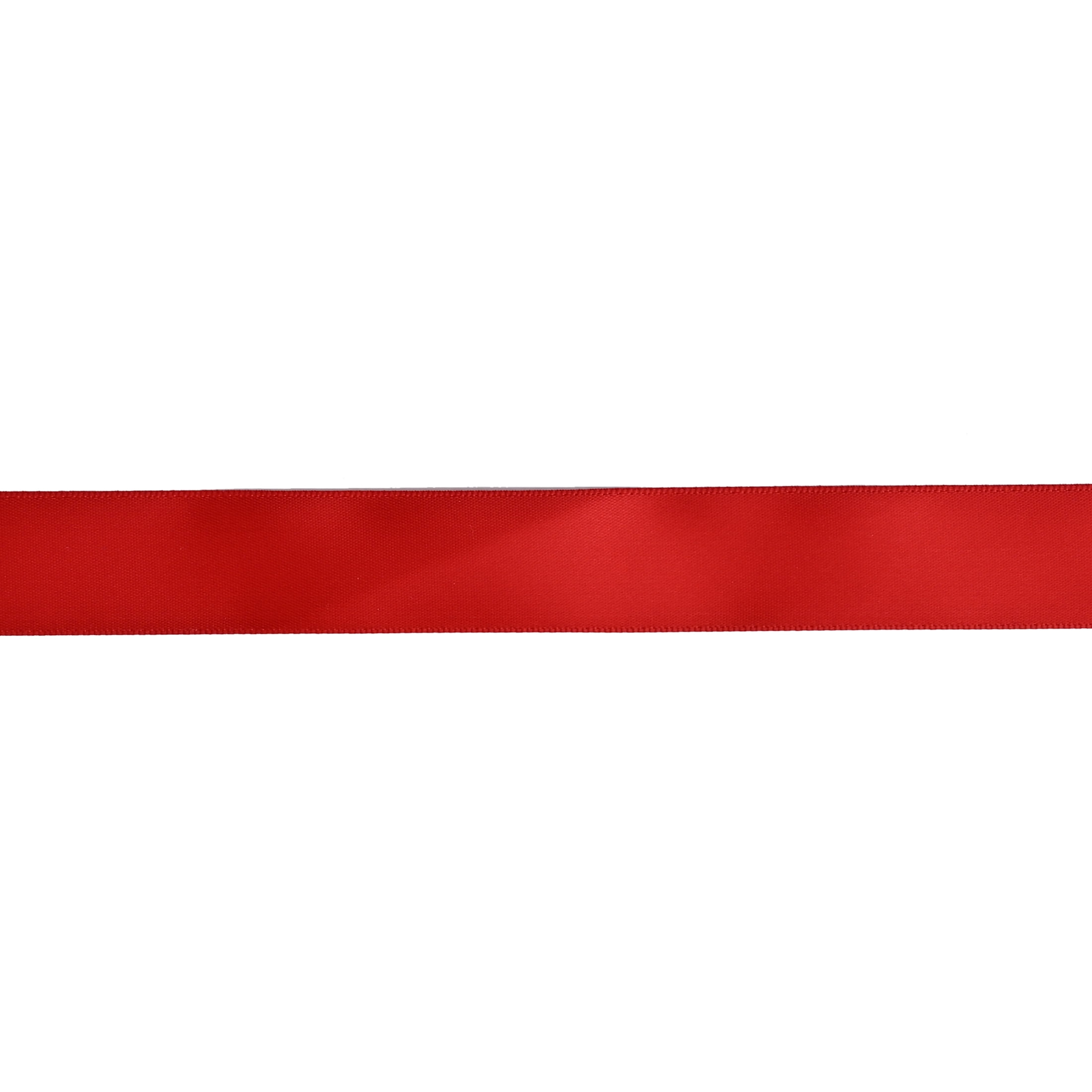 Gwen Studios 7/8" Red Satin Ribbon, 7 yards
