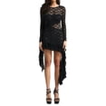 thumbnail image 1 of Vestido de encaje a la moda BELLA BARNETT, sexy, transparente, negro, 1 of 6
