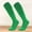 Green, variant on Cushioned Kids Knee High Football Socks Single Pair Tag Free Sweat Wicking Stretch Rib Top Multi Bright Color Compression Sports Socks for Teenagers 7 To 17 Years Old Orange A