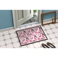 thumbnail image 4 of Watercolor Pink Flowers and Perfume Doormat 18x27, 4 of 4