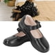 thumbnail image 1 of Zapatos Mary Jane Para Niñas, Zapatos De Vestir De Princesa Negros, Cuero PU Cómodo Y Duradero, Adecuados Para Estudiantes, Actuaciones De Uso Diario, Moda, Zapatos De Uniforme, 1 of 7
