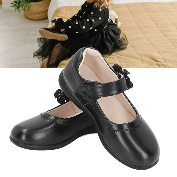 Zapatos Mary Jane Para Niñas, Zapatos De Vestir De Princesa Negros, Cuero PU Cómodo Y Duradero, Adecuados Para Estudiantes, Actuaciones De Uso Diario, Moda, Zapatos De Uniforme