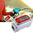 thumbnail image 5 of 2X Medidor de Flujo de Turbina Digital de 1 Pulgada Pantalla LCD Digital con Medidor de Flujo de Combustible de Contador NPT para Medir El Aceite del Motor, 5 of 5