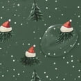 thumbnail image 4 of Yayeee Shower Curtain with Hooks 72"x72" Waterproof Fabric Bathroom Hanging Decor, Christmas Forest, 4 of 5