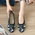 thumbnail image 3 of Kukoosong Womens Comfort Shoes Multicolor Round-Toe Flats Shoes Women Lightweight Soft Sneakers Casual Shoe Flat Shoes Women Black 37, 3 of 4