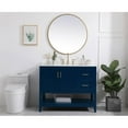 thumbnail image 6 of 42 inch Single Bathroom Vanity in Blue with Backsplash, 6 of 8