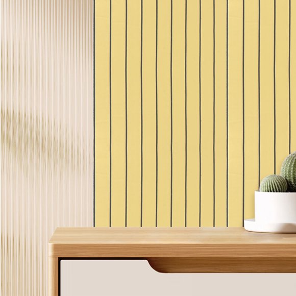 FUTUREORYY Papel De Pared Dorado Con Rayas Autoadhesivo Para Cocina Y Decorativo