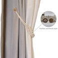 thumbnail image 4 of Alzapaños magnéticos trenzados para cortinas (trenza marfil - 2 unidades) JAMW Sencillez, 4 of 5