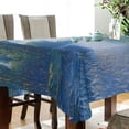 thumbnail image 4 of Yayeee Tablecloths for Rectangular Tables 54 x 54 inch Party Table Cover, Blue Sky and River, 4 of 6
