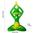 thumbnail image 2 of JJKBVCLO Garden Meditation 10cm Green Frog Resin Display Item Outdoor Courtyard And Rural, 2 of 6