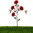thumbnail image 4 of Vintage 4‑Flower Hummingbird Feeder Garden Stake, 31.5 Inch Wrought Iron Ground Stake Feeder for Garden Bed Patio Path Yard Bird‑Feeding Decor, 4 of 5