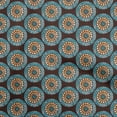 thumbnail image 1 of oneOone Polyester Spandex Turquoise Blue Fabric Asian Mandala Diy Clothing Quilting Fabric Print Fabric By Yard 56 Inch Wide, 1 of 4