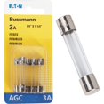 thumbnail image 1 of Fusible Bussmann Cooper 3 A 250 V AGC 1/4 x 1-1/4 de acción rápida, paquete de 5, 1 of 3