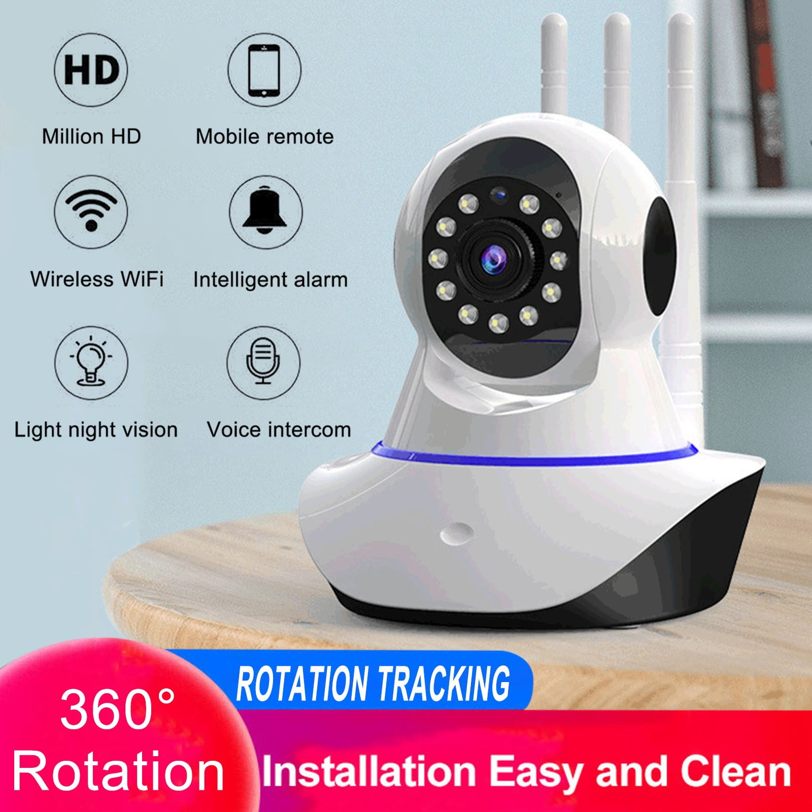 sruoe Surveillance Cameras, Surveillance Cameras Wireless, Security Cameras Wireless Outdoor, Security Camera, Night Vision, Home Monitor Camera