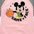 thumbnail image 3 of Disney - Game Face Basketball - Toddler & Youth Girls Raglan Graphic T-Shirt, 3 of 4