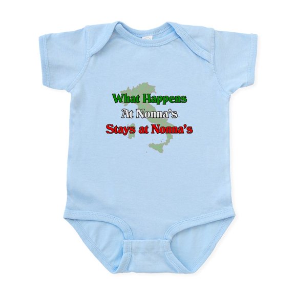 CafePress - What Happens At Nonna's Stays At Nonna's Infant Bo - Baby Light Bodysuit, Size Newborn - 24 Months
