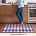 thumbnail image 5 of Purple Checkered Door Mat&nbsp;Indoor Outdoor Entrance, Non Slip Rug for Kitchen Bathroom Entryway Rug, Farmhouse Buffalo Plaid Washable Doormat Floor Mat for Office Home Decor 24x36 Inch, 5 of 8