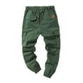 thumbnail image 3 of EIMELI Men‘s Cargo Pants Casual Joggers Sports Drawstring Trousers Sweatpants, 3 of 5