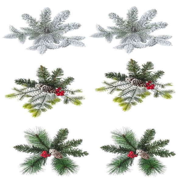 Selecciones Navideñas Artificiales Adornos Variados Para Árboles De Navidad Festival Rama De Árbol Decoraciones Colgantes Combinación De Múltiples Materiales 6 3 Estilos Advancent HA046570-04