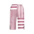 thumbnail image 4 of Cmfcve Women's Capri Knee Length Printed Dressy Casual Elastic Waist Linen Summer Pants with Pockets, 4 of 5