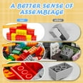 thumbnail image 5 of Building Bricks 2x4 Stud 320 Pcs, White, Classic Building Blocks Set, Compatible with Construction Building Blocks., 5 of 7
