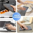 thumbnail image 2 of FRKSMD-Kitchen Washcloths for Dishes Absorbent Microfiber Dish Cloths Quick Dry Dish Rags with Poly Scour Scrub Side Ideal for Kitchen Cleaning (Gray, 7inchx7inch 12 Pack), 2 of 4