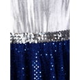 thumbnail image 6 of MSemis Girls Sequins Praise Worship Lyrical Dance Costume Liturgical Dance Dress Royal Blue 14, 6 of 7