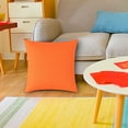 thumbnail image 4 of 2 Pcs Housse de Coussin Imperméable Extérieure Moderne Couleur Unie Housse de Coussin Dossier, 4 of 5
