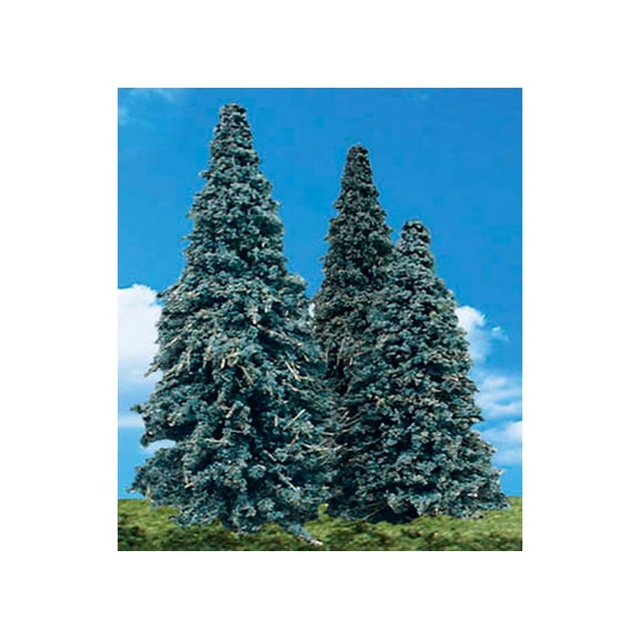 Woodland Scenics TR3569 Blue Needle Trees 3.5 - 5.5 (4) WOOTR3569