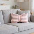 thumbnail image 6 of Horivan Striped Velvet Pillowcase Bolster Cushion Soft Decorative Throw Pillow for Sofa Bed Home Decor Modern Striped Accent Pillow, 6 of 6