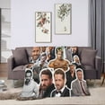 thumbnail image 7 of Ryan Reynolds Collage Blanket Ultra-Soft Micro Fleece Blanket Warm Cozy Plush Bed Blanket Lightweight Sofa Throw Blanket, Black, 50''x40'', 7 of 7