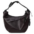 thumbnail image 3 of Bolso Crescent para Mujer Hombre Hobo Con Múltiples Bolsillos Cuero PU () Blanco, 3 of 9