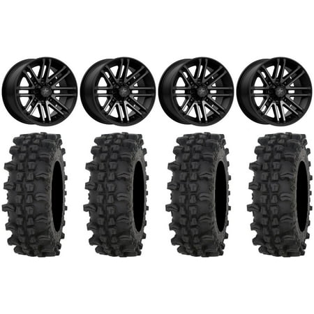 MSA Black Rogue 14 UTV Wheels 28 ACP Tires Yamaha Viking Wolverine YXZ1000R CFMoto ZForce 950 UForce 1000 MSA Black Rogue 14 UTV Wheels 28 ACP Tires Yamaha Viking Wolverine YXZ1000R CFMoto ZForce 950 UForce 1000