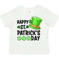 thumbnail image 3 of Inktastic Happy St. Patrick's Day Green Hat and Clovers Boys or Girls Toddler T-Shirt, 3 of 5