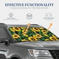 thumbnail image 3 of Kdxio Sunflower Print 2-Piece Sun Shade Front Windshield - Foldable Car Front Window Sunshades For Most Sedans Suv Truck, 3 of 6